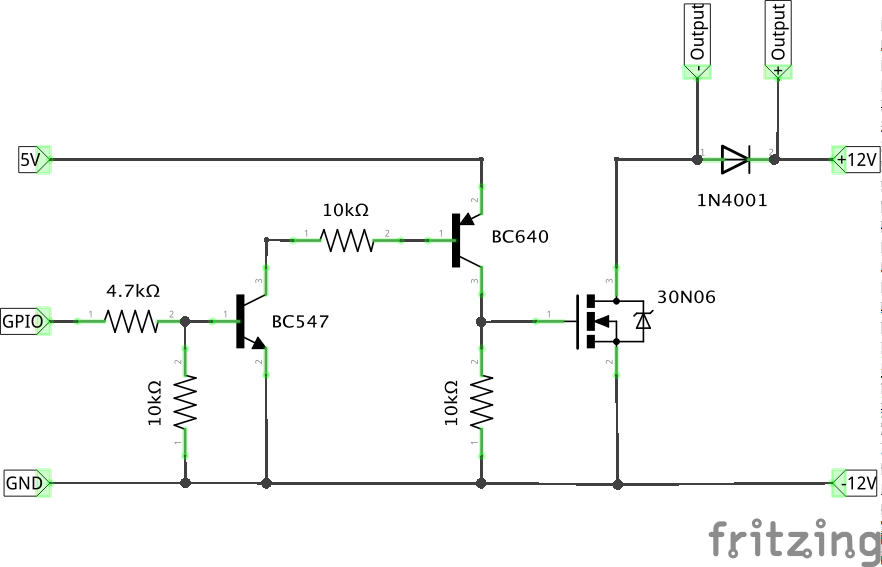 30N06 MOSFET Raspberry Pi
