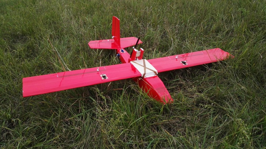 Depron KFm-2 airplane with pusher propeller