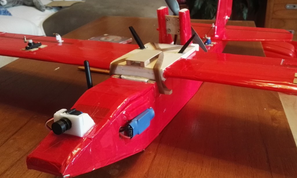 FPV 1/4 CMOS HD Color Camera Module 600TVL 120 Degree Wide Angle from Banggood on a airplane