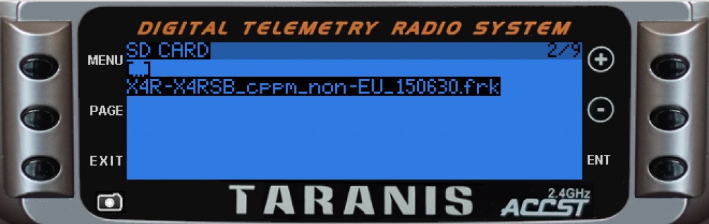 Flash S.Port firmware with X9D Taranis 4