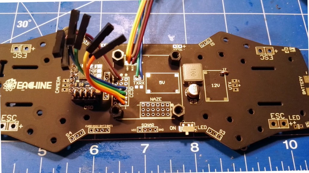 Eachine PCB Power Distribution Board w/ OSD Socket Support NAZE32 CC3D OSD For QAV250 Quadcopter