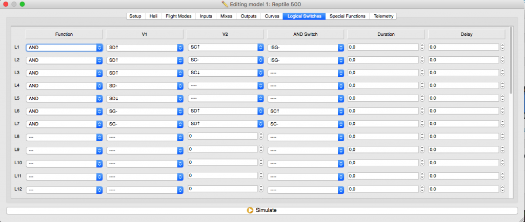 taranis logical switches