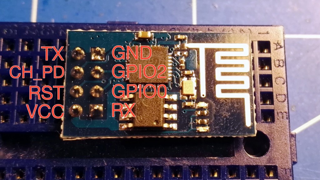 ESP8266 ESP-01 Pinout