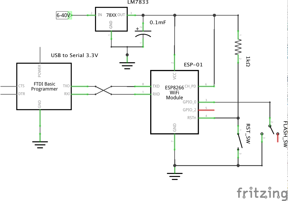 ESP8266 programming device