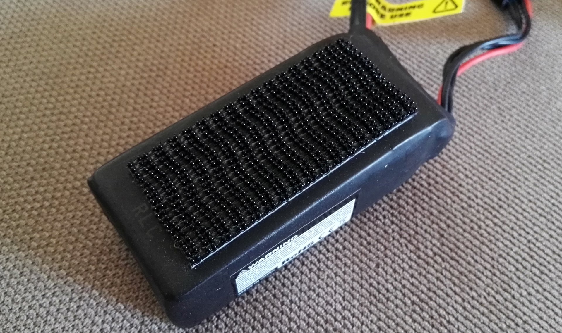 3M SJ3550 Dual Lock on Turnigy Graphene