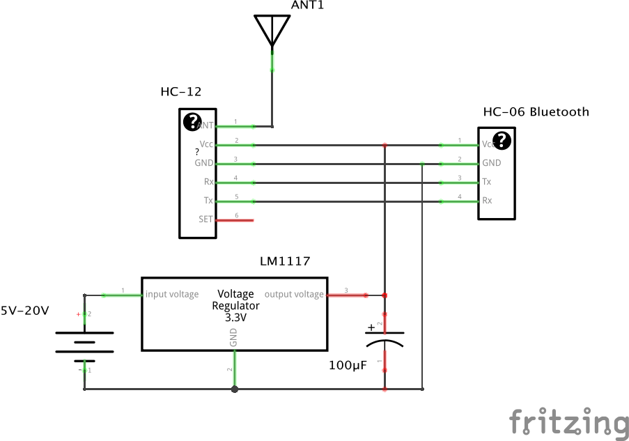 HC-12 telemetry ground station bridge