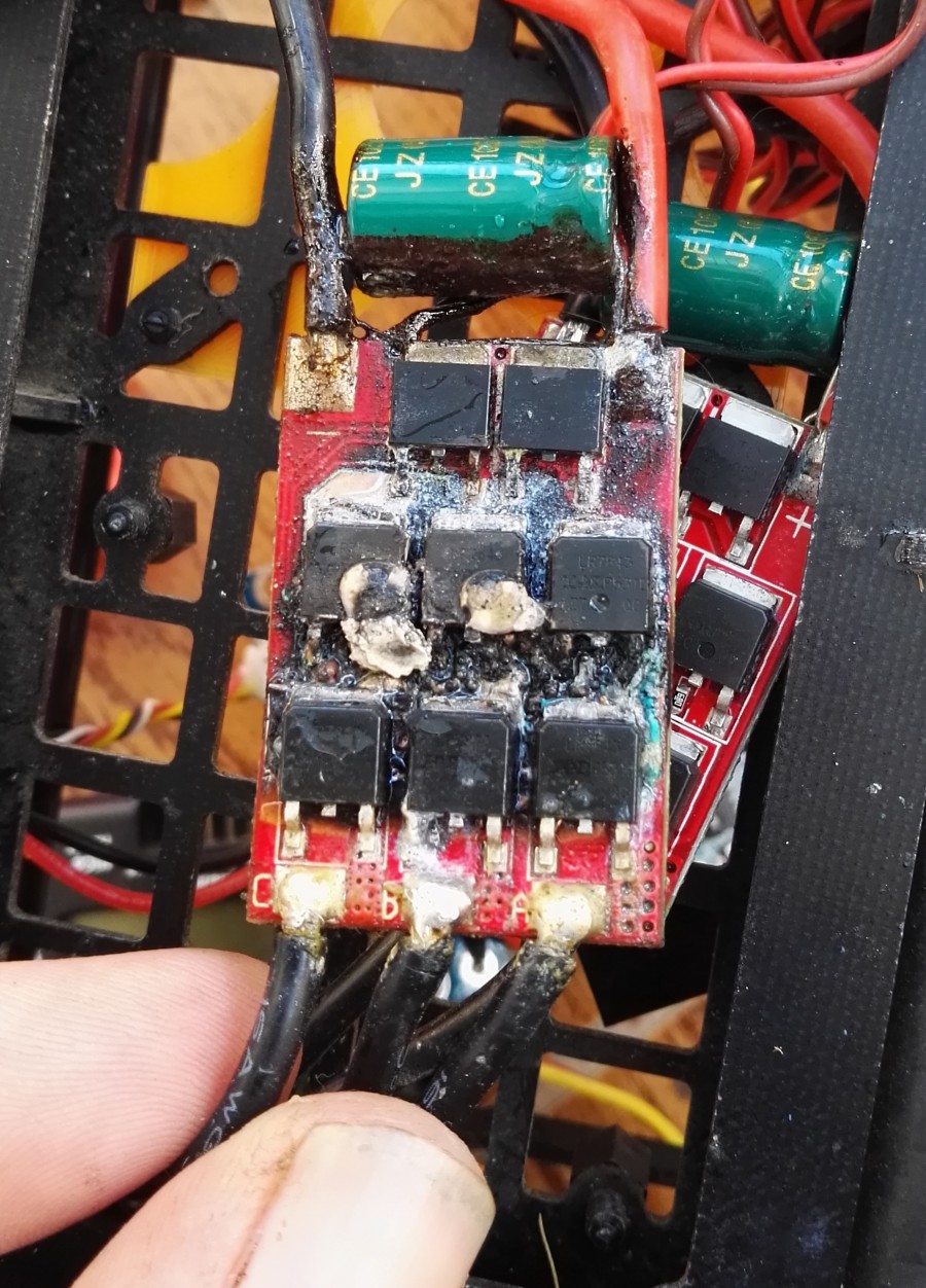 emax 30A ESC SimonK Series on fire