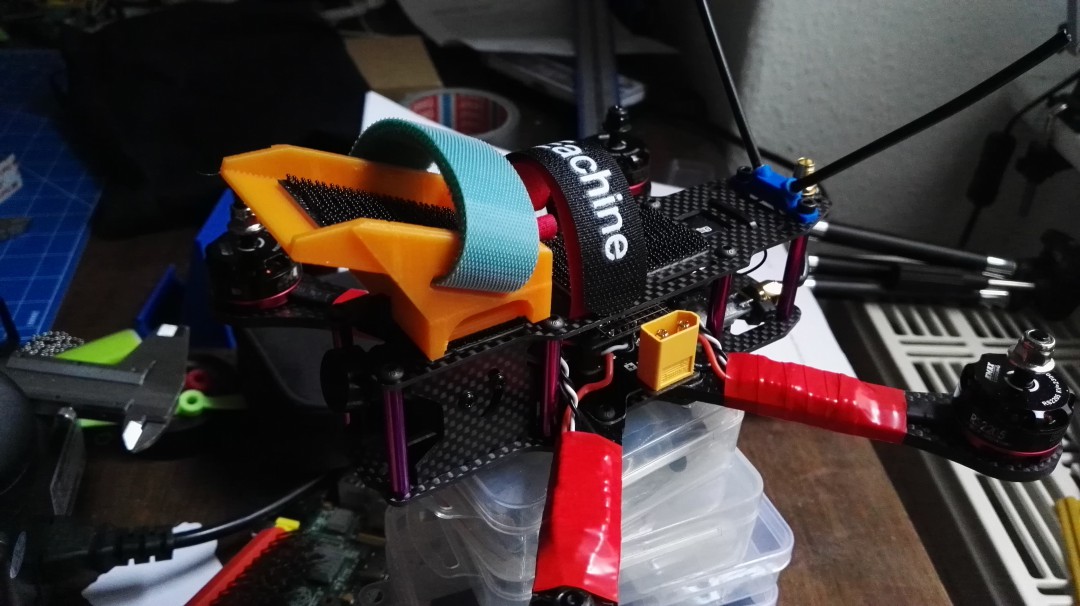 3D Printed 25deg Runcam HC and Mobius Camera mount for Reptile X4R 220