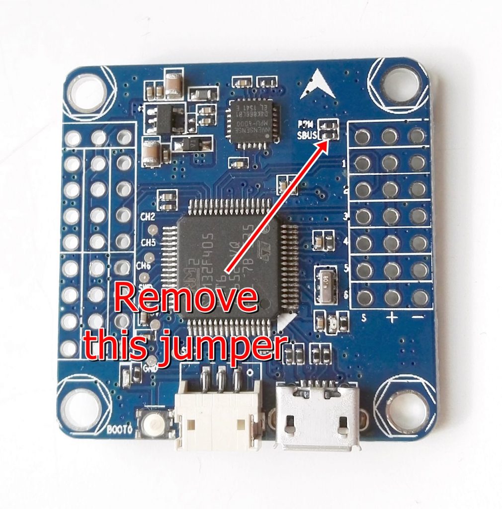 Airbot F4 and Flip32 F4 PMM and UART1