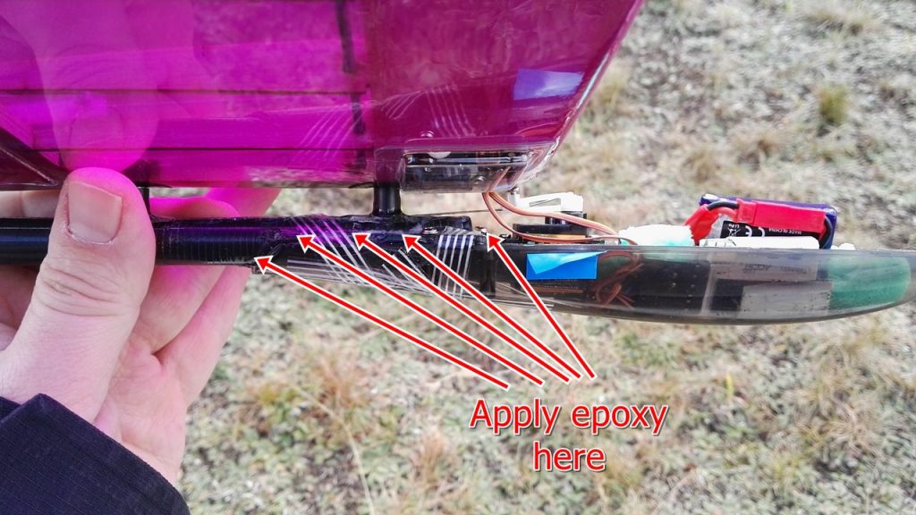 hobbyking dlg pro 990mm epoxy reinforcement