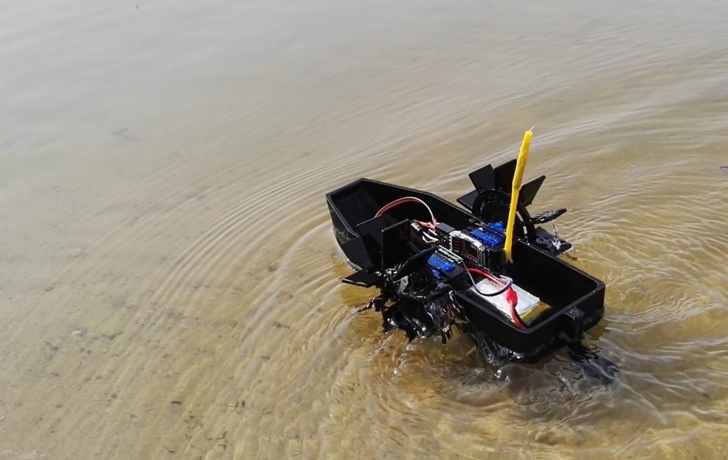 3d printed paddle wheel boat