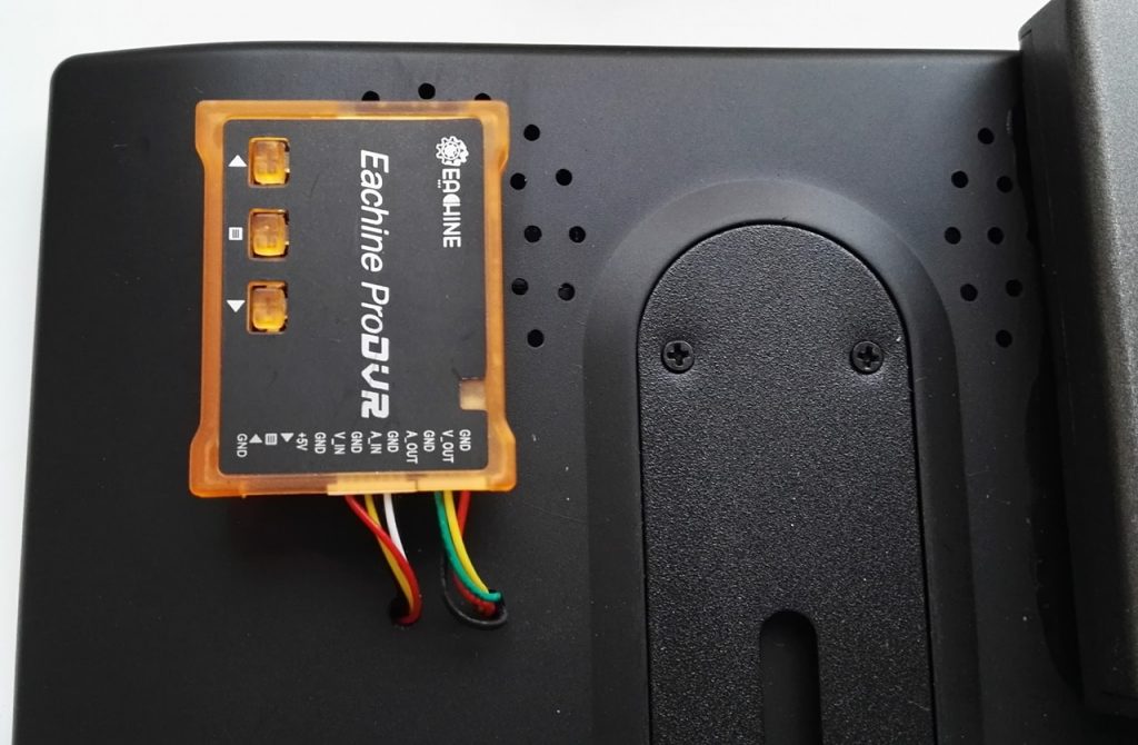 Eachine ProDVR mounted behind LCD screen