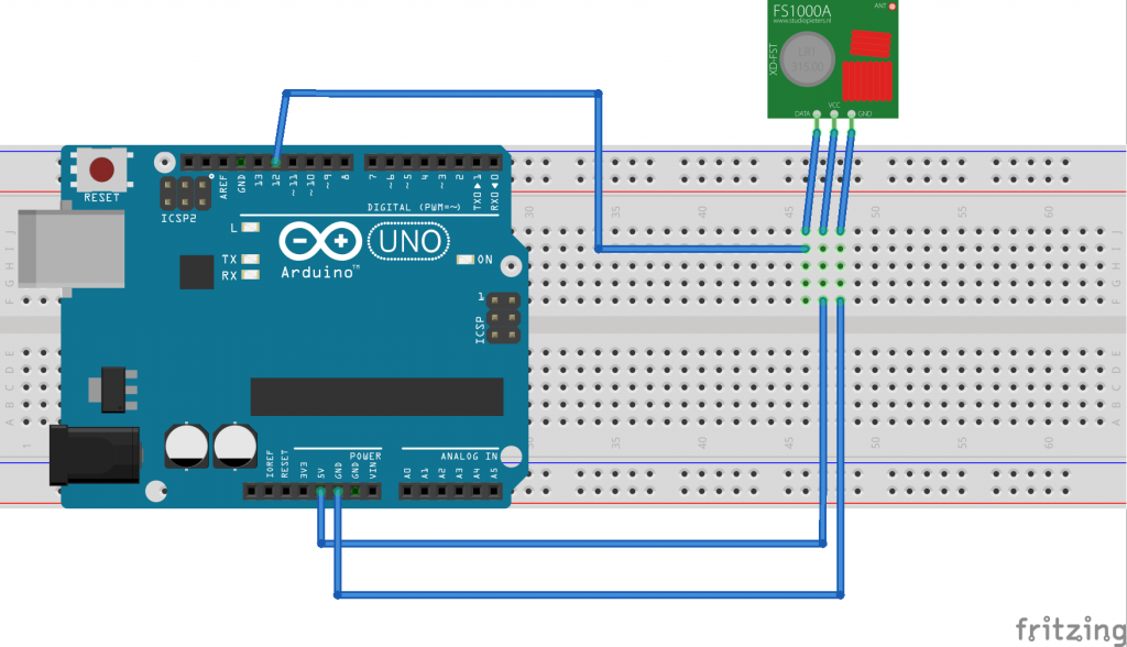 FS1000A transmitter Arduino