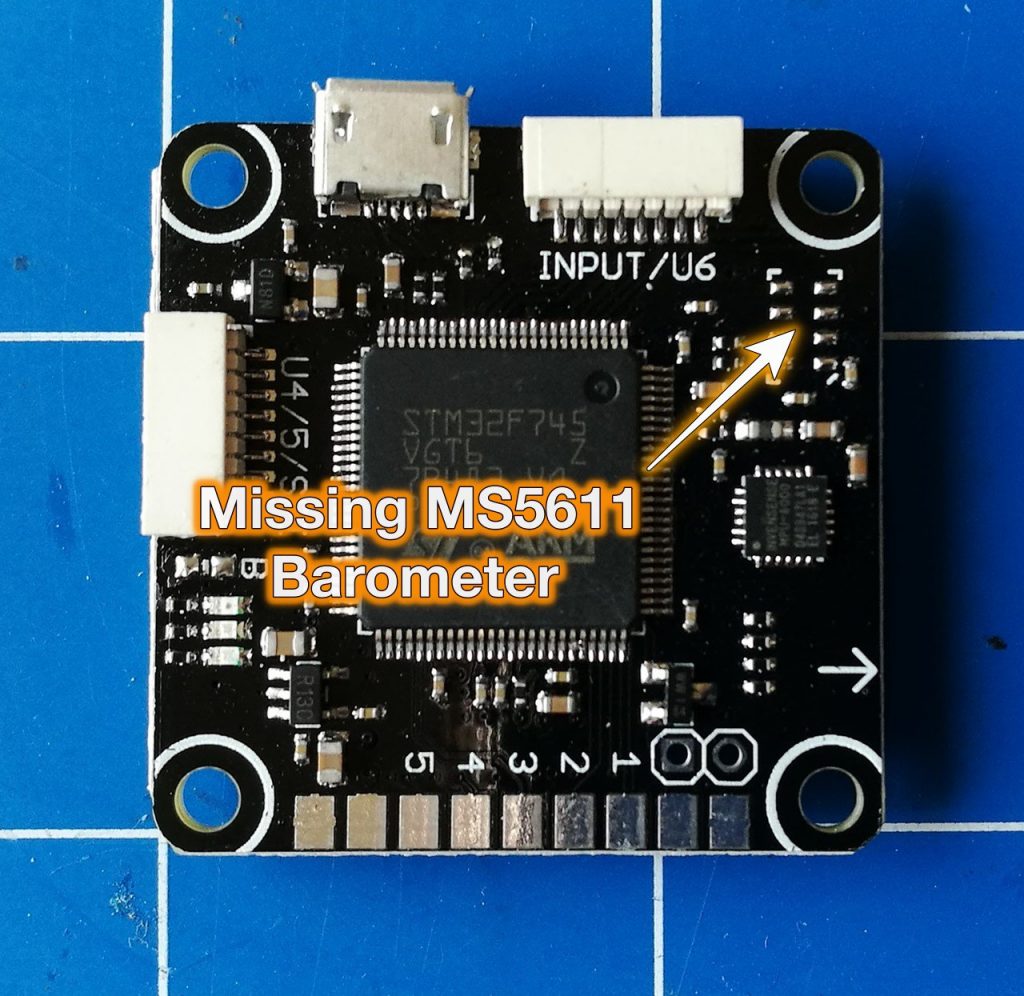 AnyFC F7 from Banggood without MS5611 barometer