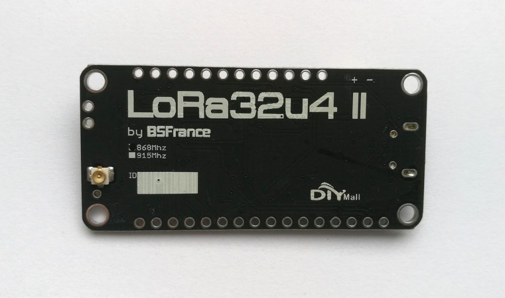 BSFrance LoRa32u4 II bottom side