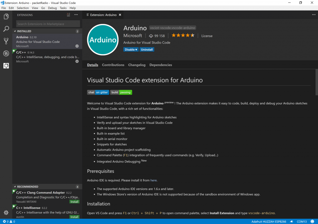 Arduino for Visual Studio Code