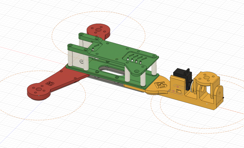 3D Printed Tricopter Drone