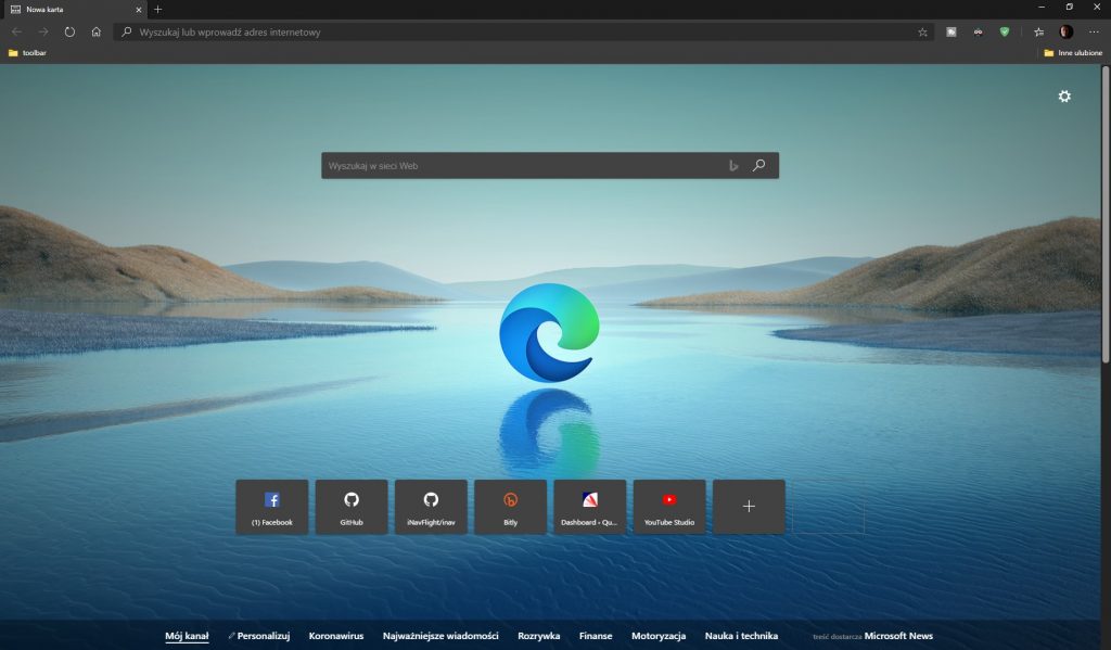 New Microsoft Edge web browser