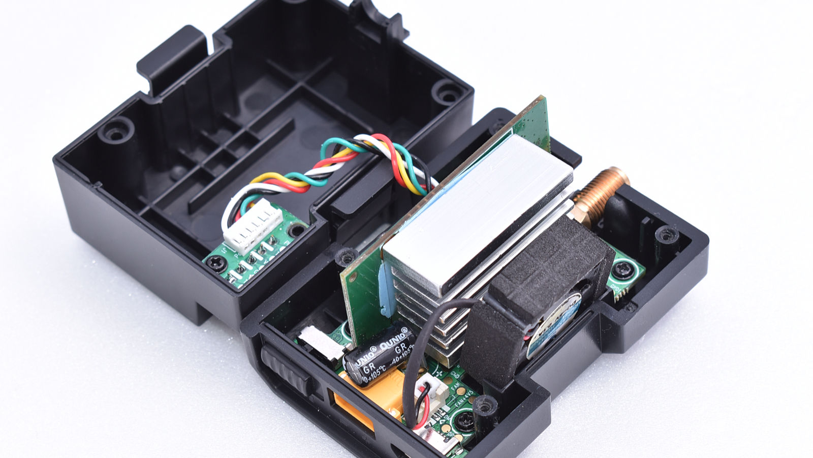 FlySky FRM302 2.4GHz long-range module internals