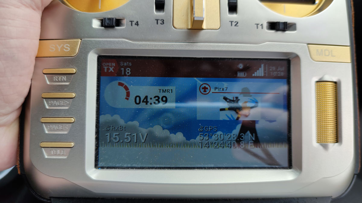 OpenTX with IRC Ghost Telemetry